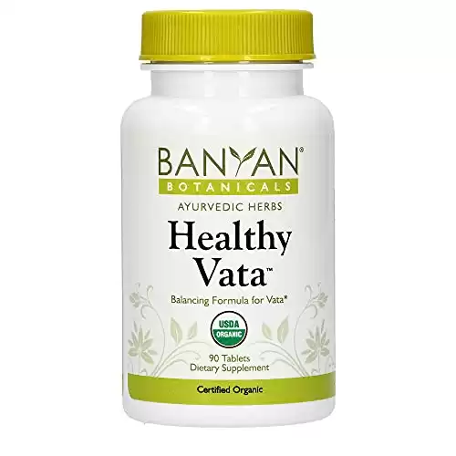 Banyan Botanicals Healthy Vata - USDA Organic, 90 Tablets - Grounding & Nourishing - Balances Vata Dosha*