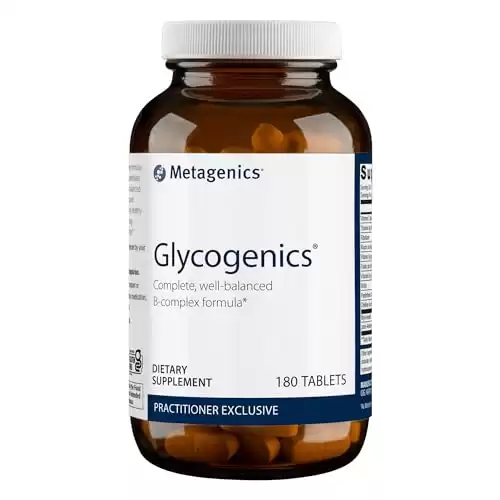 Metagenics Glycogenics - Complete, Well-Balanced B-Complex Formula - 180 Tablets