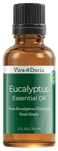 Viva Doria 100% Pure Eucalyptus Globulus Essential Oil, Undiluted, Food Grade, 1 Fl Oz (30 mL)