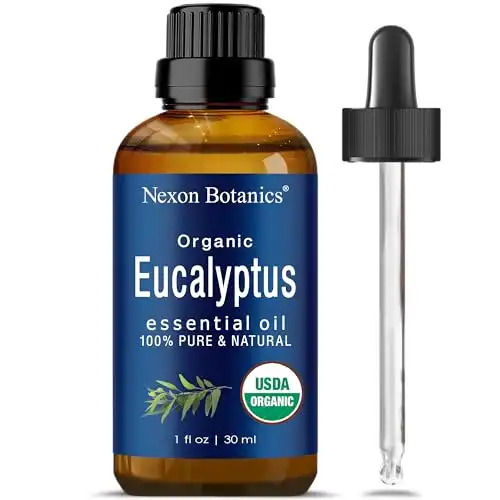 Organic Eucalyptus Essential Oil 30 ml - Pure Eucalyptus Essential Oil for Diffuser - Eucalyptus Oil Essential Oil for Sauna - Essential Oils Eucalyptus - Aceite de Eucalipto - Nexon Botanics