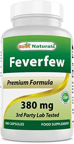 Best Naturals Feverfew 380 mg 180 Capsules